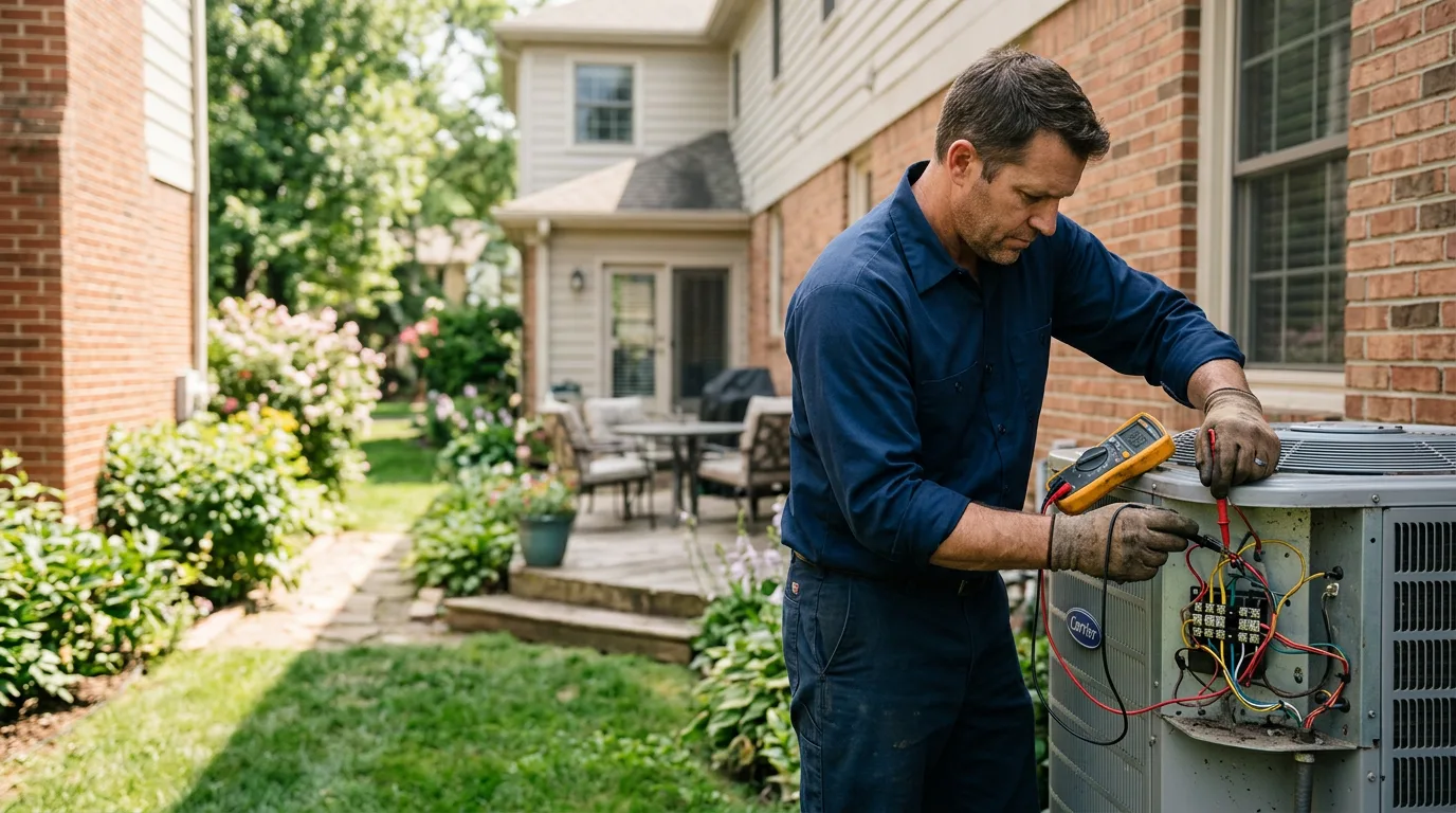 HVAC technician working near Driver, AR